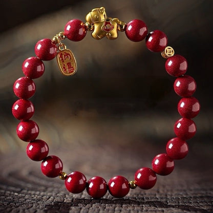 Cinnabar Horse Fortune Bracelet