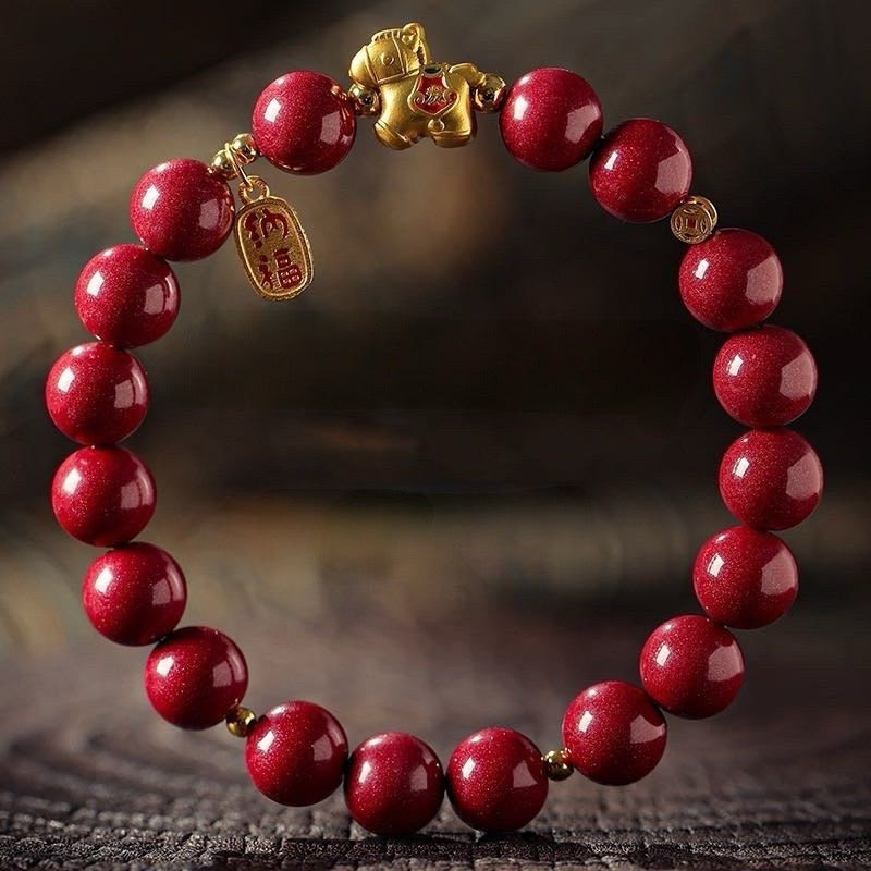 Cinnabar Horse Fortune Bracelet