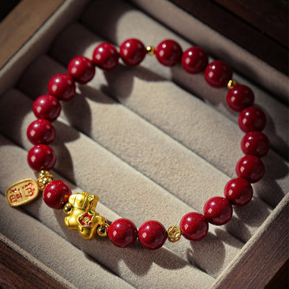 Cinnabar Horse Fortune Bracelet