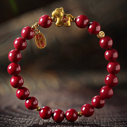 Cinnabar Horse Fortune Bracelet