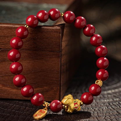 Cinnabar Horse Fortune Bracelet