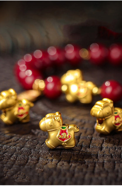 Cinnabar Horse Fortune Bracelet