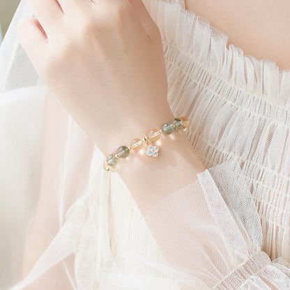 Citrine Green Phantom Abundance Bracelet