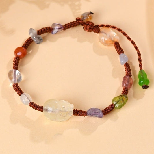Citrine Pixiu Multigem Fortune Bracelet