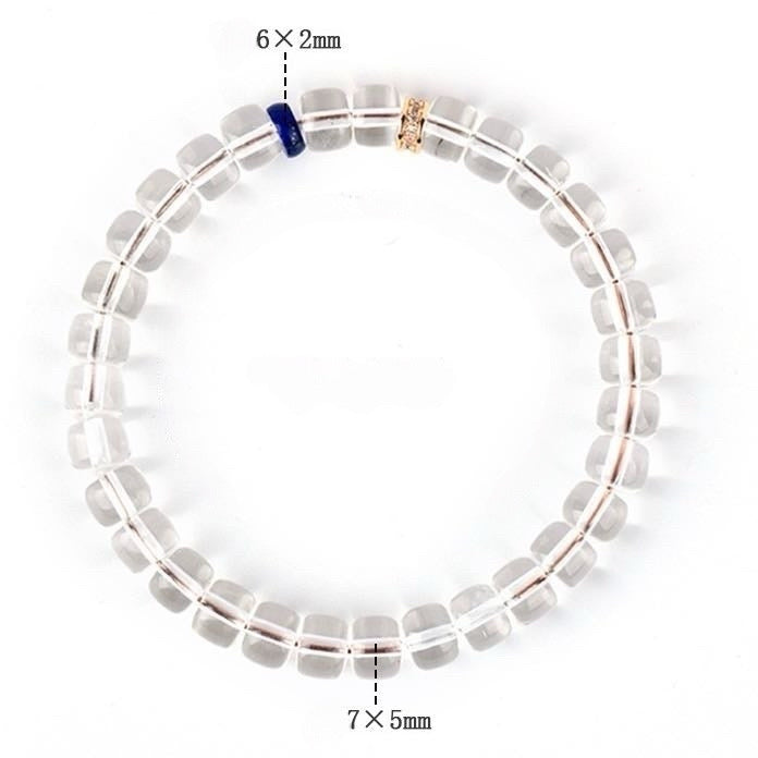 Clear Quartz Lapis Clarity Bracelet