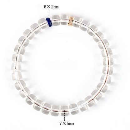 Clear Quartz Lapis Clarity Bracelet