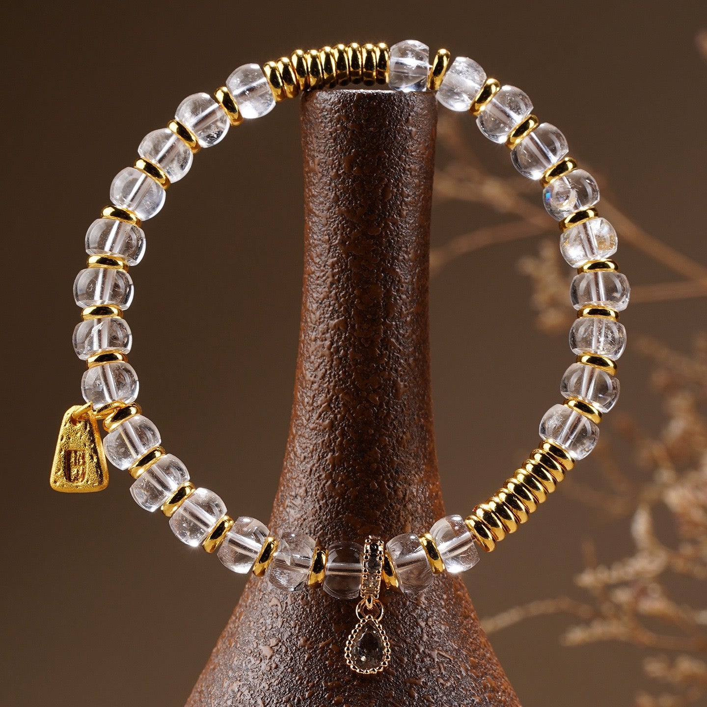 Clear Quartz Wealth Blessing Bracelet