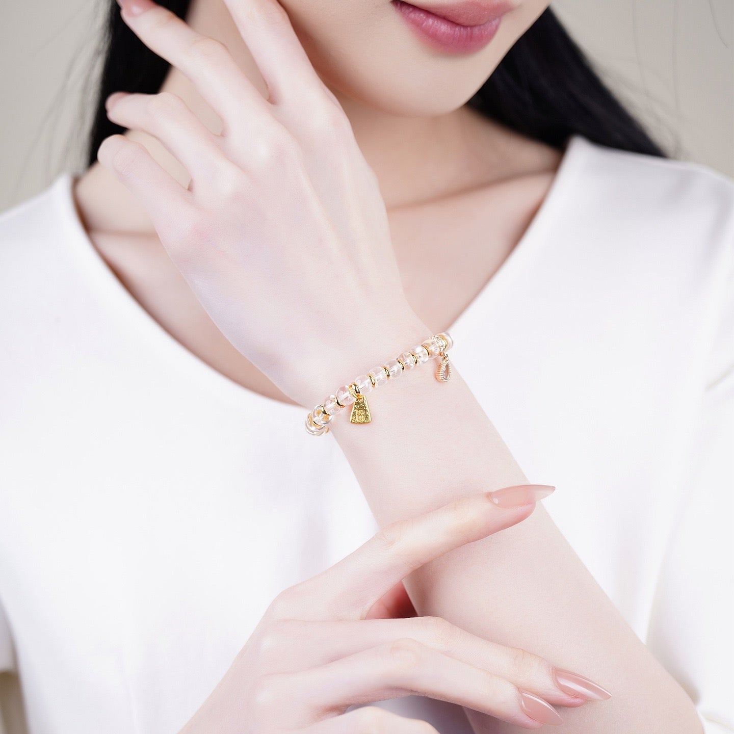 Clear Quartz Wealth Blessing Bracelet