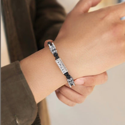 Double Dragon Six-Mantra Guardian Bracelet