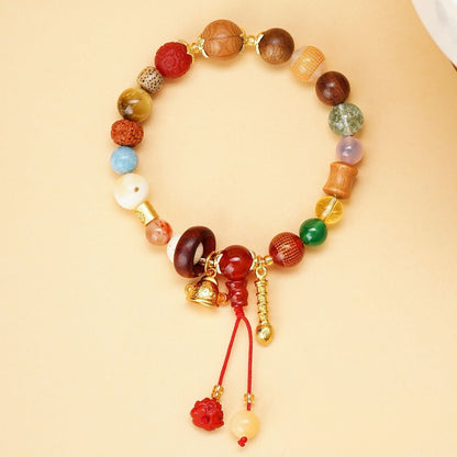 Fortune & Karma Eighteen Treasures Scholar Blessing Bracelet