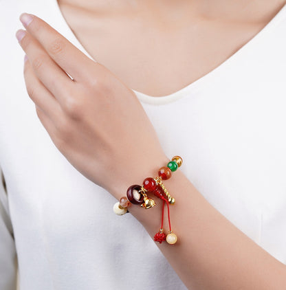 Fortune & Karma Eighteen Treasures Scholar Blessing Bracelet