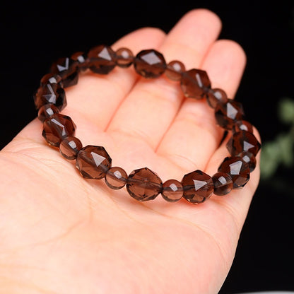 Faceted Smoky Quartz Energy Bracelet