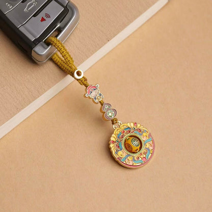 Fortune God Gourd Keychain Charm