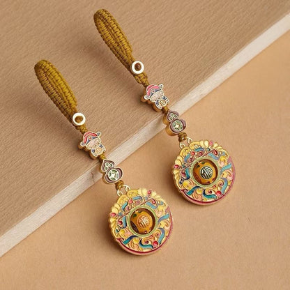 Fortune God Gourd Keychain Charm