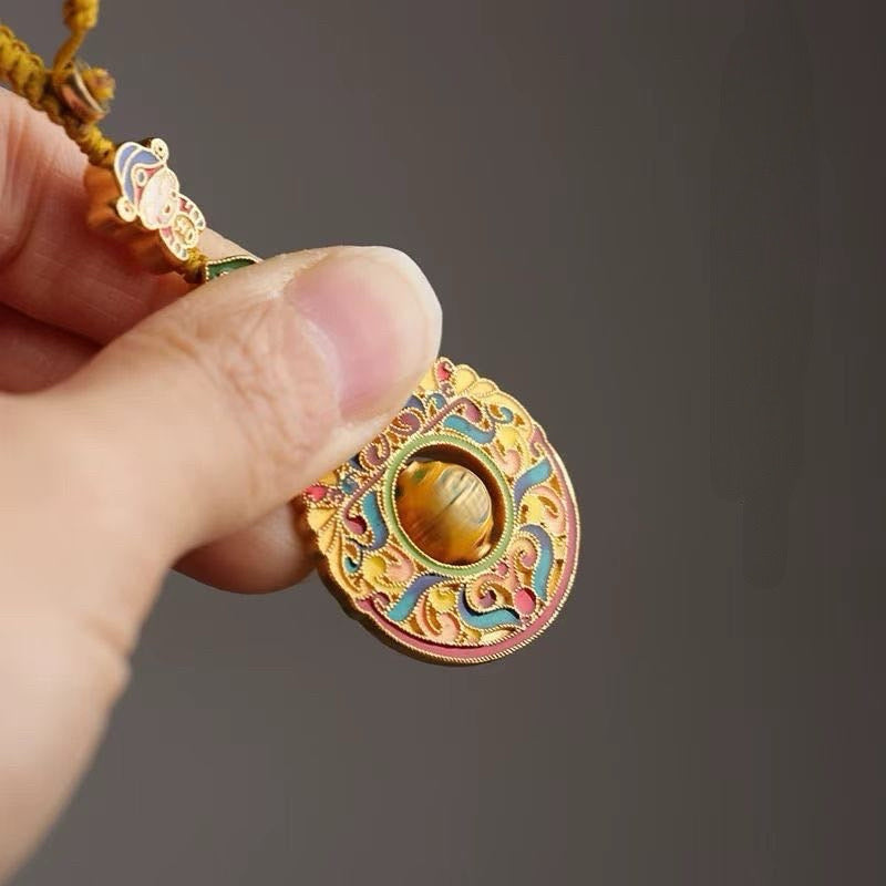 Fortune God Gourd Keychain Charm