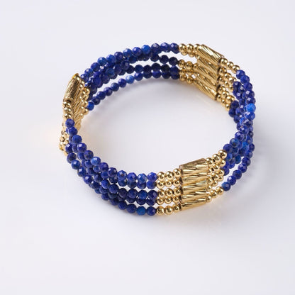Galaxy Lapis Magnetic Convertible Necklace Bracelet