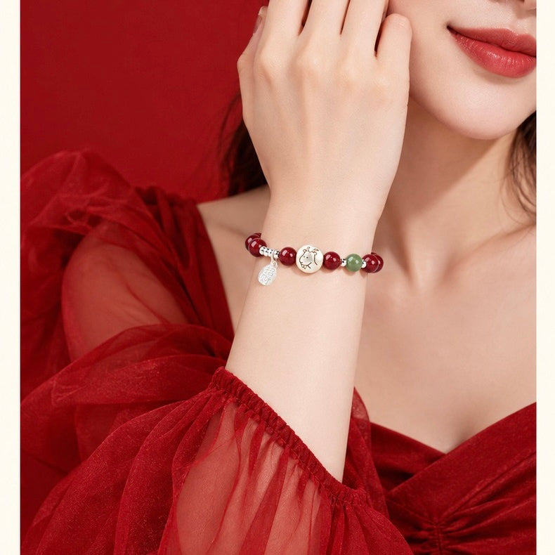 Goat Zodiac Cinnabar Fortune Guardian Bracelet