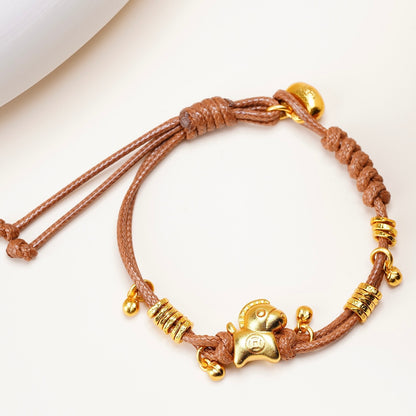 Golden Horse Wealth Blessing Bracelet