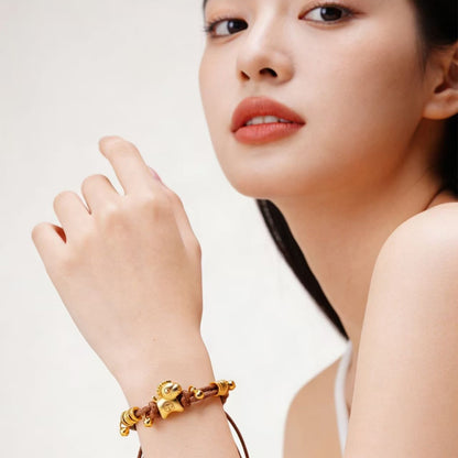 Golden Horse Wealth Blessing Bracelet