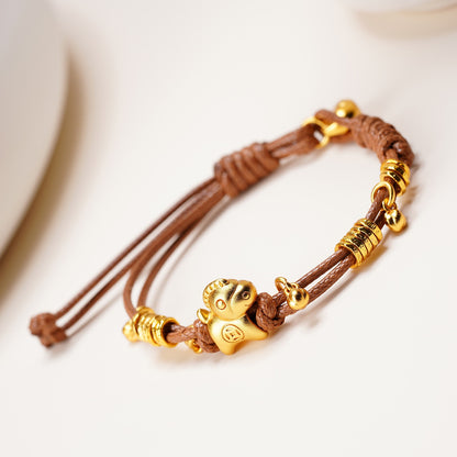 Golden Horse Wealth Blessing Bracelet