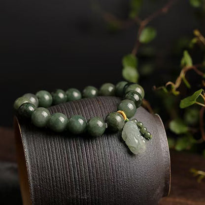 Green Jade Pixiu Prosperity Bracelet