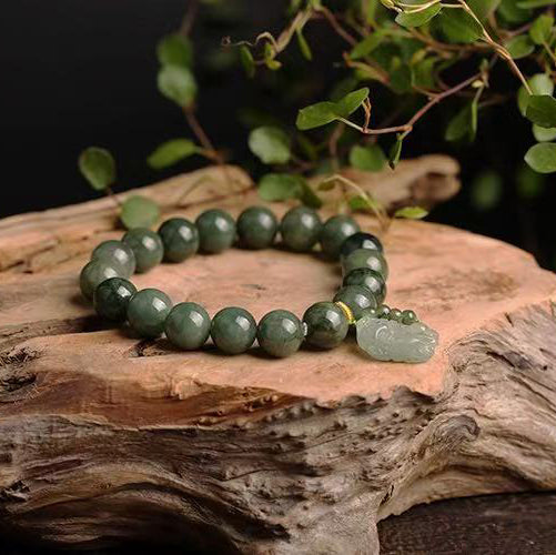 Green Jade Pixiu Prosperity Bracelet