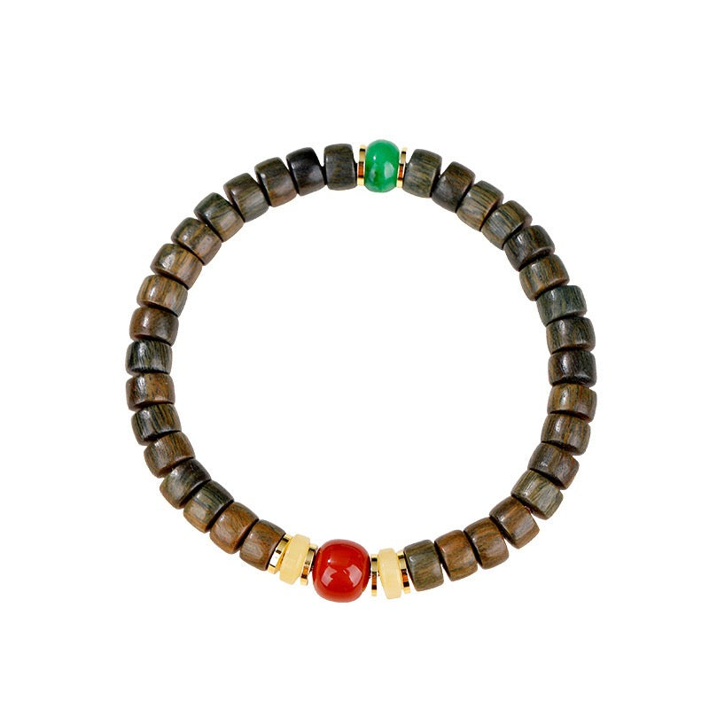 Fortune & Karma Green Sandalwood Fortune Bracelet