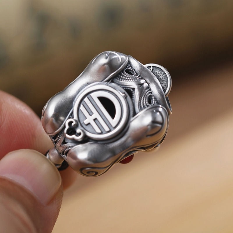 Guardian Tiger Fortune Protection Car Keychain