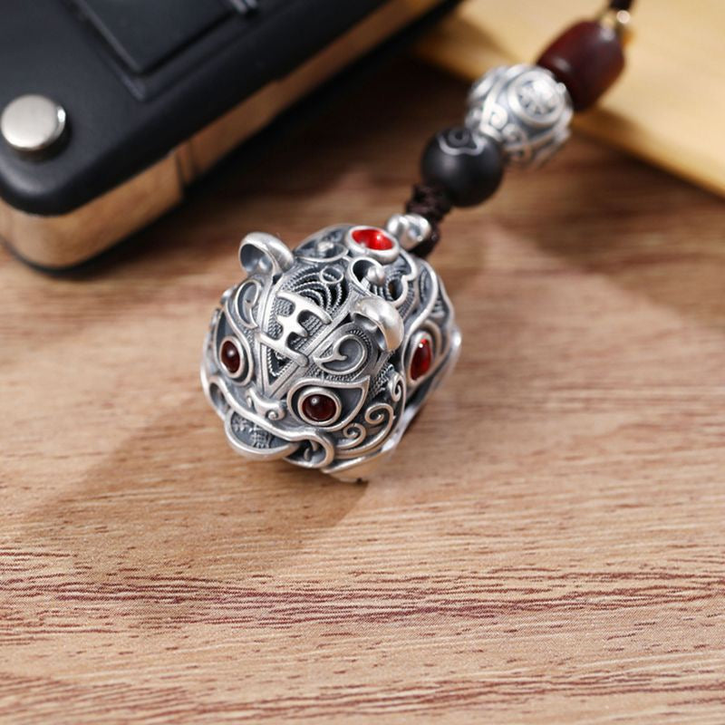 Guardian Tiger Fortune Protection Car Keychain
