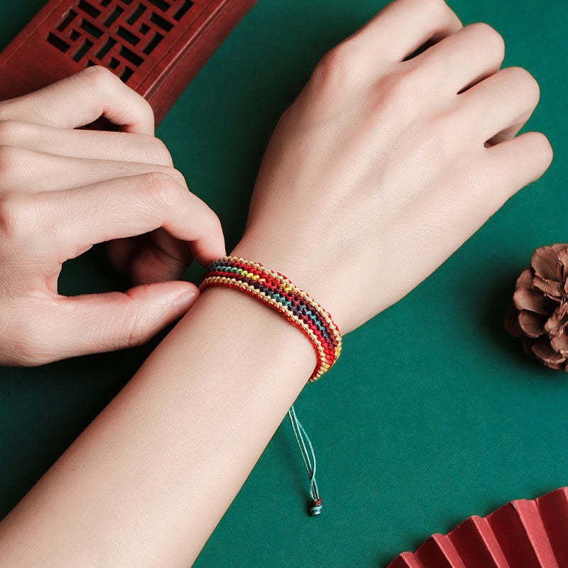 Handwoven Five-Color Blessing Bracelet