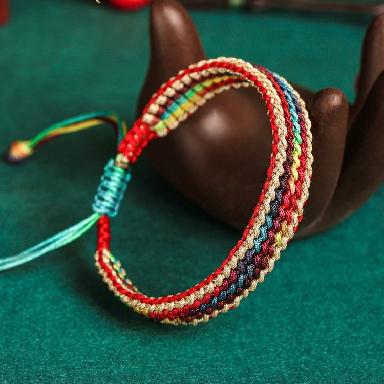 Handwoven Five-Color Blessing Bracelet