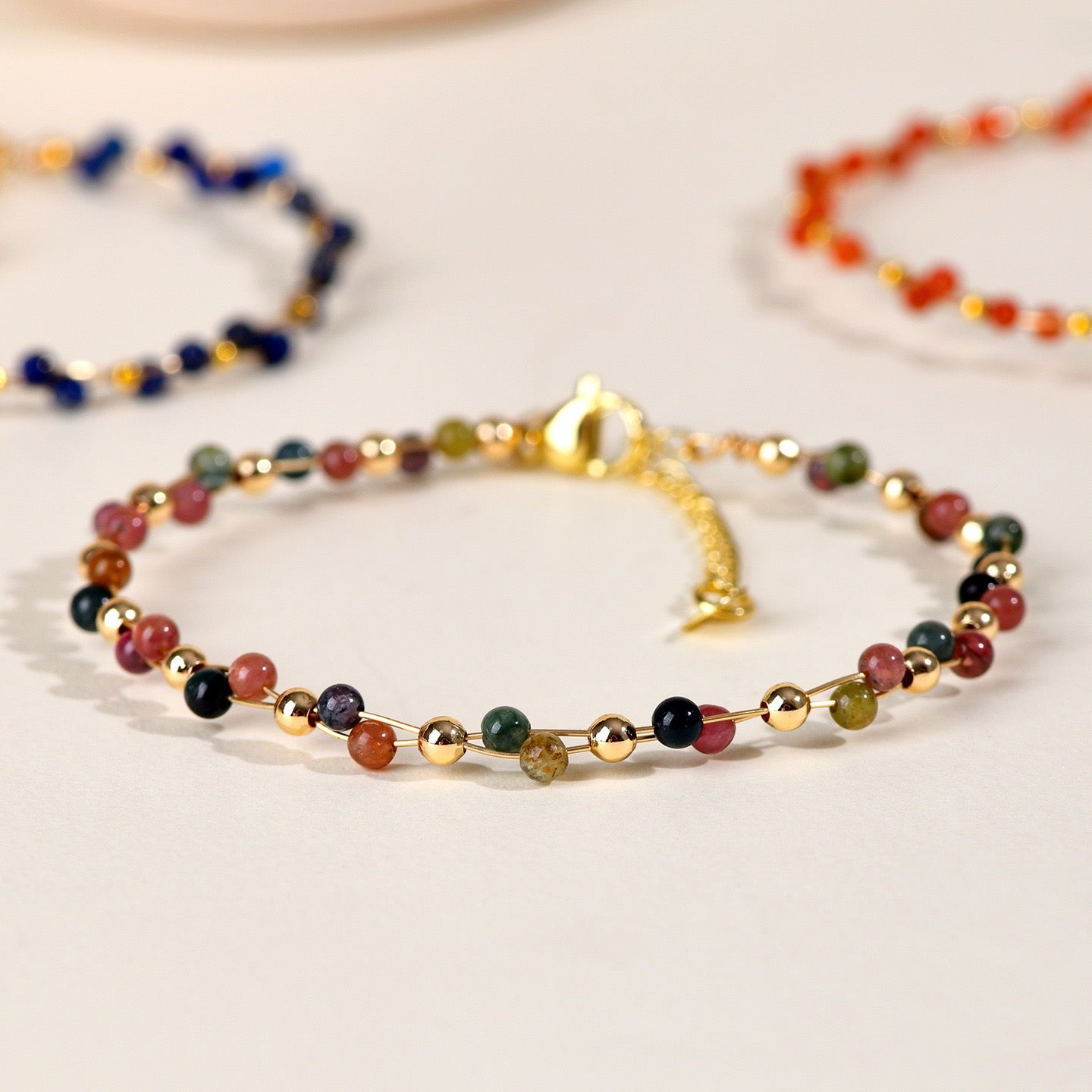 Handwoven Gemstone Fortune Bracelet