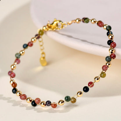 Handwoven Gemstone Fortune Bracelet