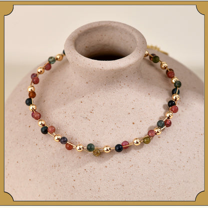 Handwoven Gemstone Fortune Bracelet