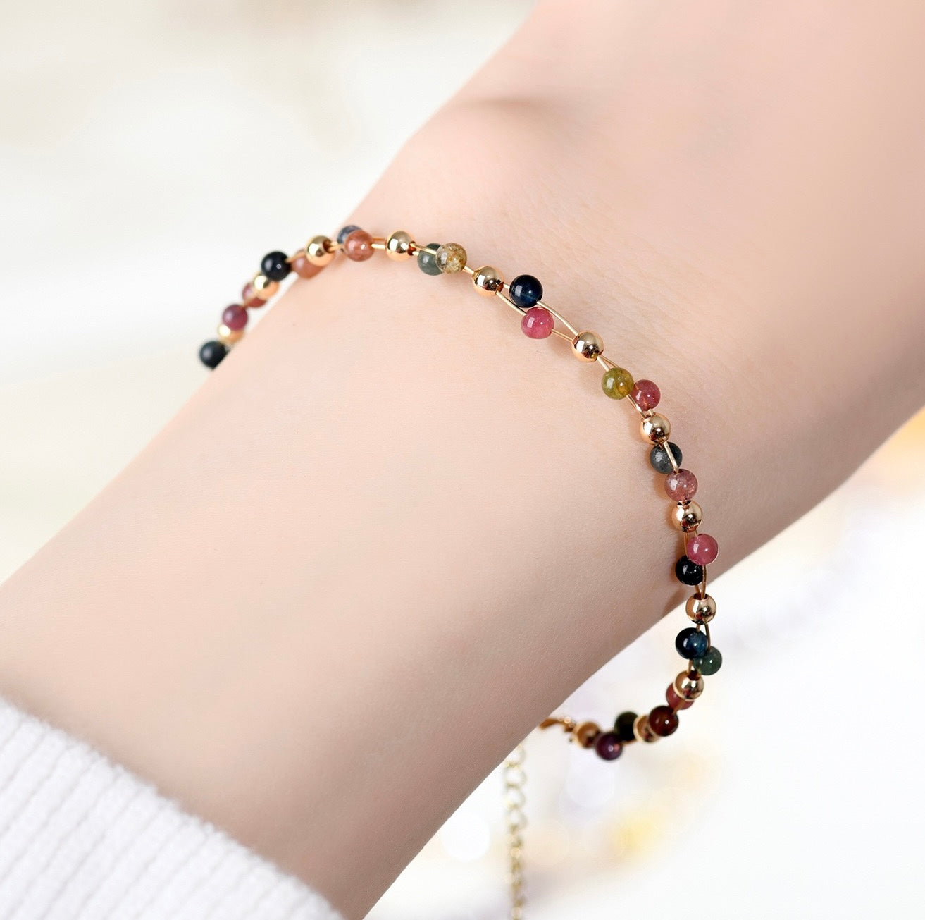 Handwoven Gemstone Fortune Bracelet