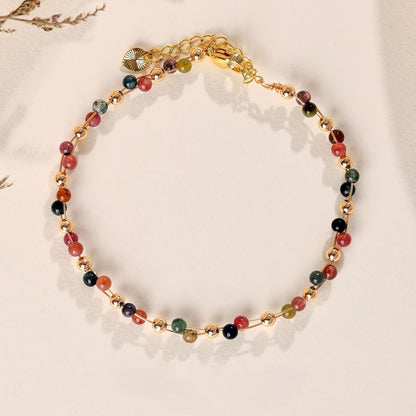 Handwoven Gemstone Fortune Bracelet