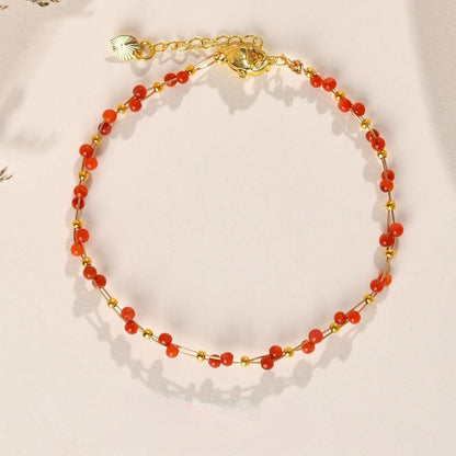 Handwoven Gemstone Fortune Bracelet