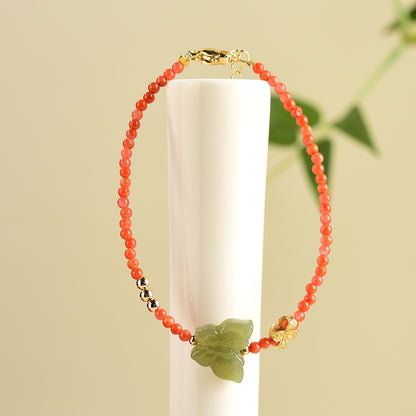 Hetian Jade Butterfly Blessing Set