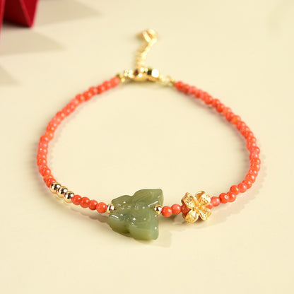 Hetian Jade Butterfly Blessing Set