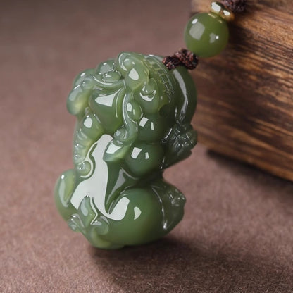 Hetian Jade Pixiu Wealth Pendant