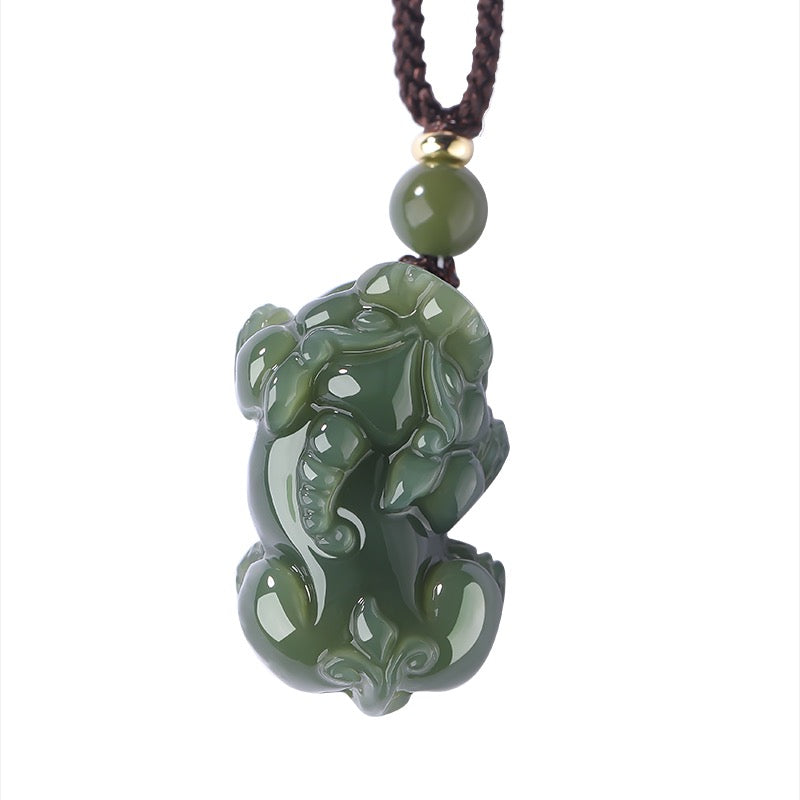 Hetian Jade Pixiu Wealth Pendant