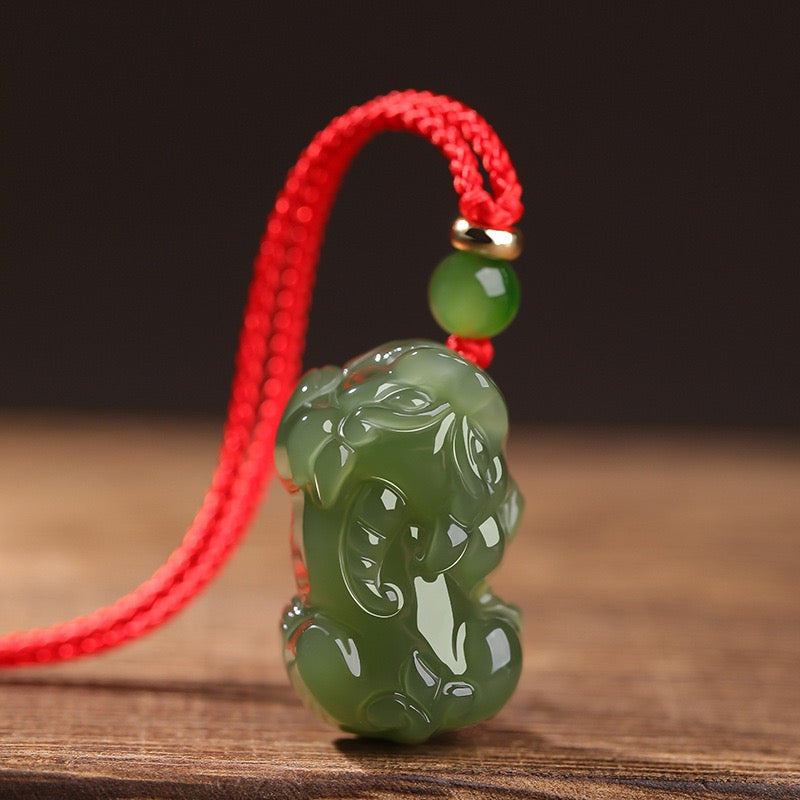 Hetian Jade Pixiu Wealth Pendant