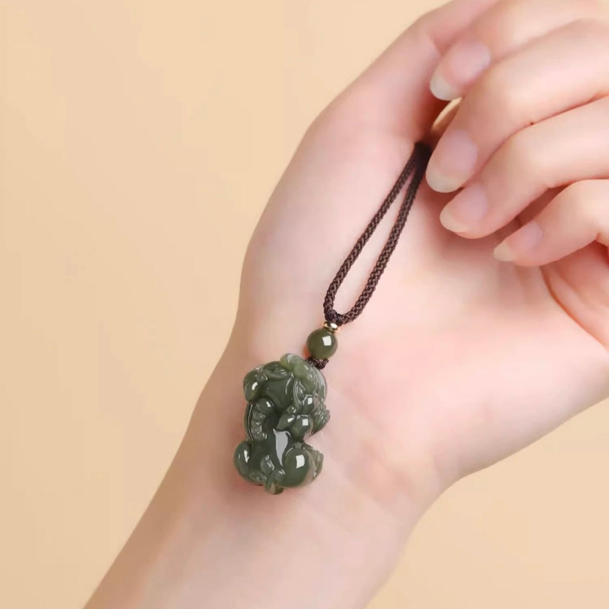 Hetian Jade Pixiu Wealth Pendant