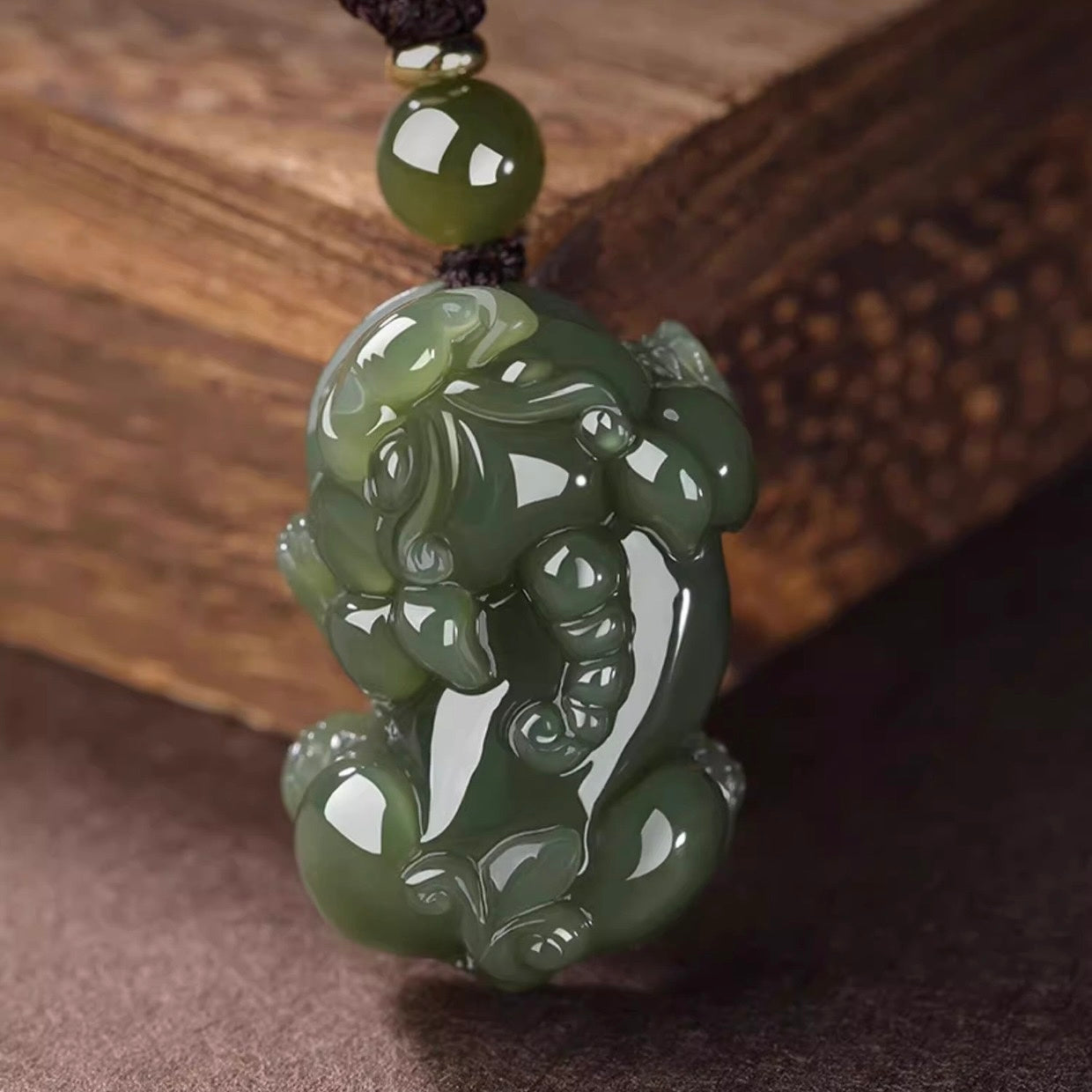 Hetian Jade Pixiu Wealth Pendant