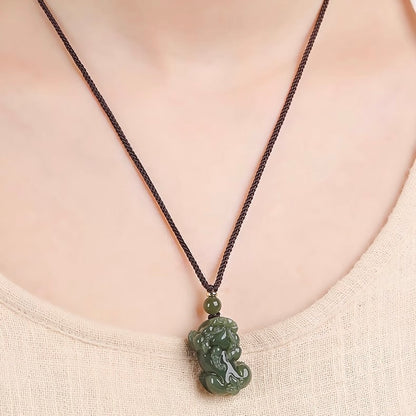 Hetian Jade Pixiu Wealth Pendant