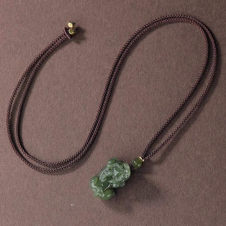 Hetian Jade Pixiu Wealth Pendant