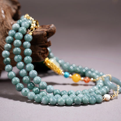 Jade Fortune Tassel Necklace