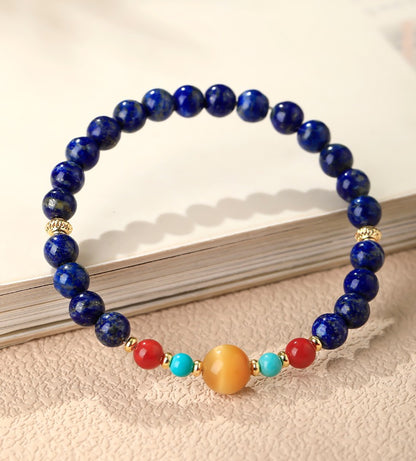 Klein Blue Lapis Wealth Bracelet