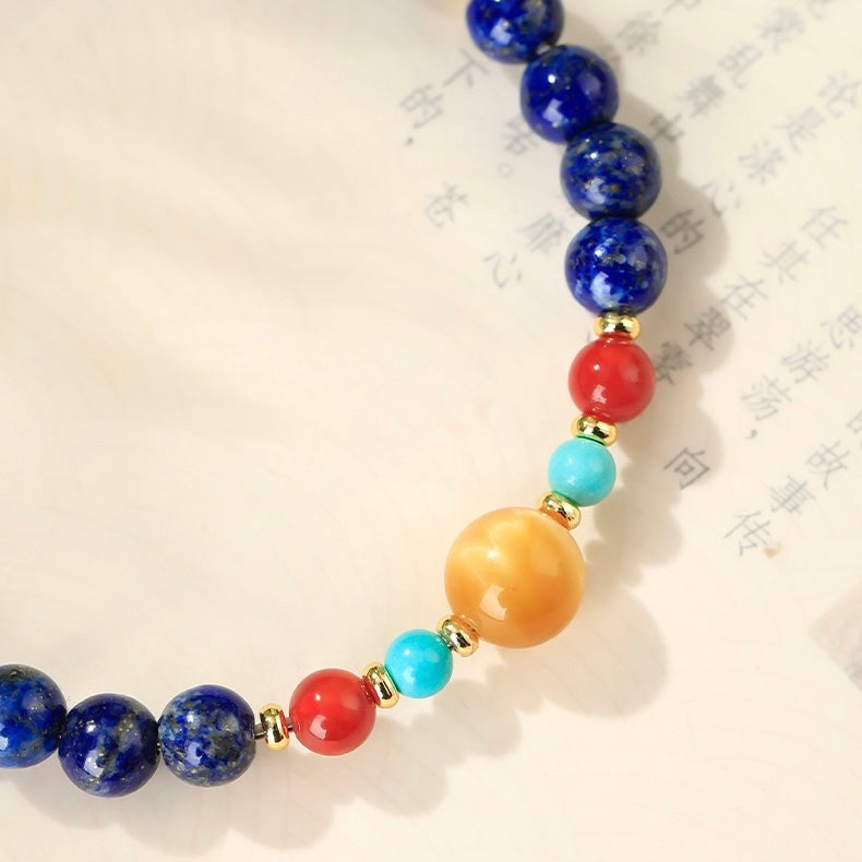 Klein Blue Lapis Wealth Bracelet