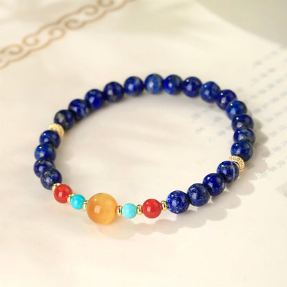 Klein Blue Lapis Wealth Bracelet